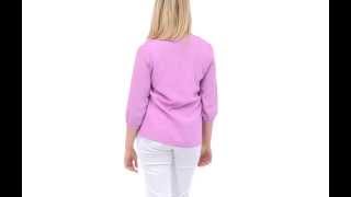 Bonmarche Lilac Pintuck Blouse and White David Emanuel Jeans