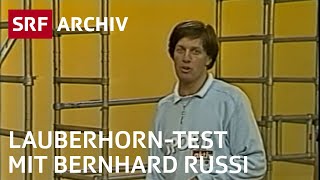 Lauberhorn-Test mit Bernhard Russi (1986) | TV-Gymnastik | SRF Archiv