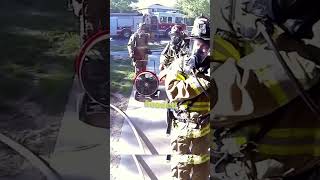 😻 Real life Hero 💪 Firefighter Revives Distressed Kitten #shorts