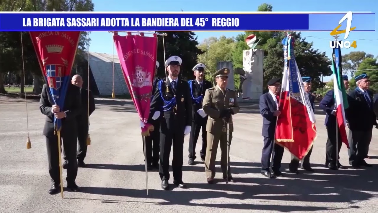 La Brigata Sassari Adotta La Bandiera Del 45° Reggio - YouTube