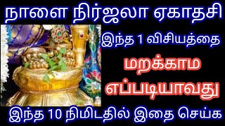 நாளை நிர்ஜலா ஏகாதசி ! இந்த 1 விசியத்தை மறக்காம எப்படியாவது இந்த 10 நிமிடதில் இதை செய்க ! 7ctv