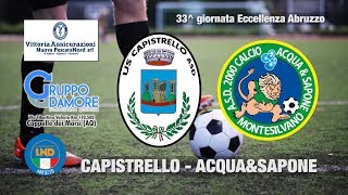 Eccellenza: Capistrello - Acqua&Sapone 0-2
