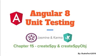 chapter 15 - CreateSpy | createSpyObj | spyOn | Angular | unit test