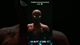 Coldest marvel moment  Wait for it #shorts #spiderman #marvel  #trending #inspirational #viral #art