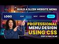 How to Create a Stylish Navbar with HTML & CSS | Modern Website Navigation Design