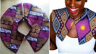 DIY Cape Collar Necklace African Print