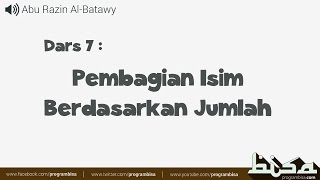 Dars 7 - Pembagian Isim Berdasarkan Bilangan (Mufrad, Mutsanna, Jamak)