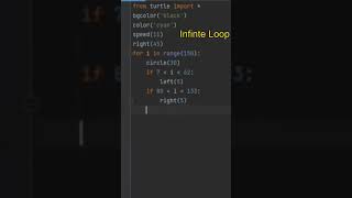 Infinite Loop Python coding #Shorts
