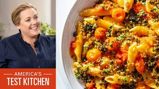 How to Make Pasta with Cherry Tomato Sauce and Fried Caper Crumbs