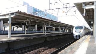 尾張一宮駅 特急【しらさぎ】８号 名古屋行き 入線～発車