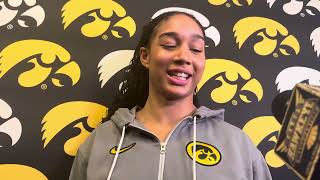 Hear from Hannah Stuelke after Iowa women’s basketball falls at Illinois