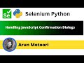 Handling JavaScript Confirmation Dialogs (Selenium Python)