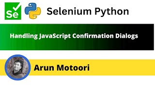 Handling JavaScript Confirmation Dialogs (Selenium Python)