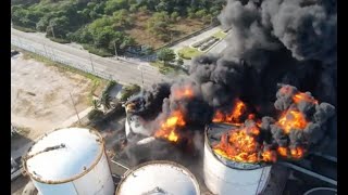 Incendio en Barranquilla tiene al barrio Las Flores sin transporte público, energía y comercio