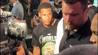 VICTORIOUS Devin Haney after WASHING Regis Prograis embraced by fans!