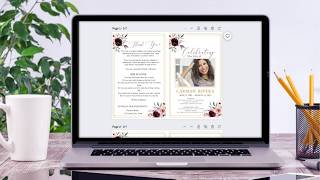 How to Edit a Funeral Program in Canva | Step-by-Step Tutorial