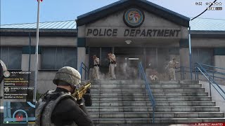GTA 5 - La Mesa Police Station Massacre + Six Star Escape