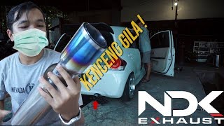 Suaranya Edan ! | Full System NDK Exhaust + Muffler DK-01 V2 di BRIO