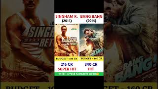 Singham Returns vs Bang Bang #boxofficecollection #boxofficereport #bollywood #boxoffice