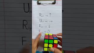 how to solve the 3 by 3 rubik's cube [slow]...#shorts