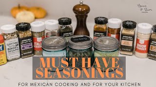 Must Have Seasonings (Spices) for Cooking | Kitchen Essentials