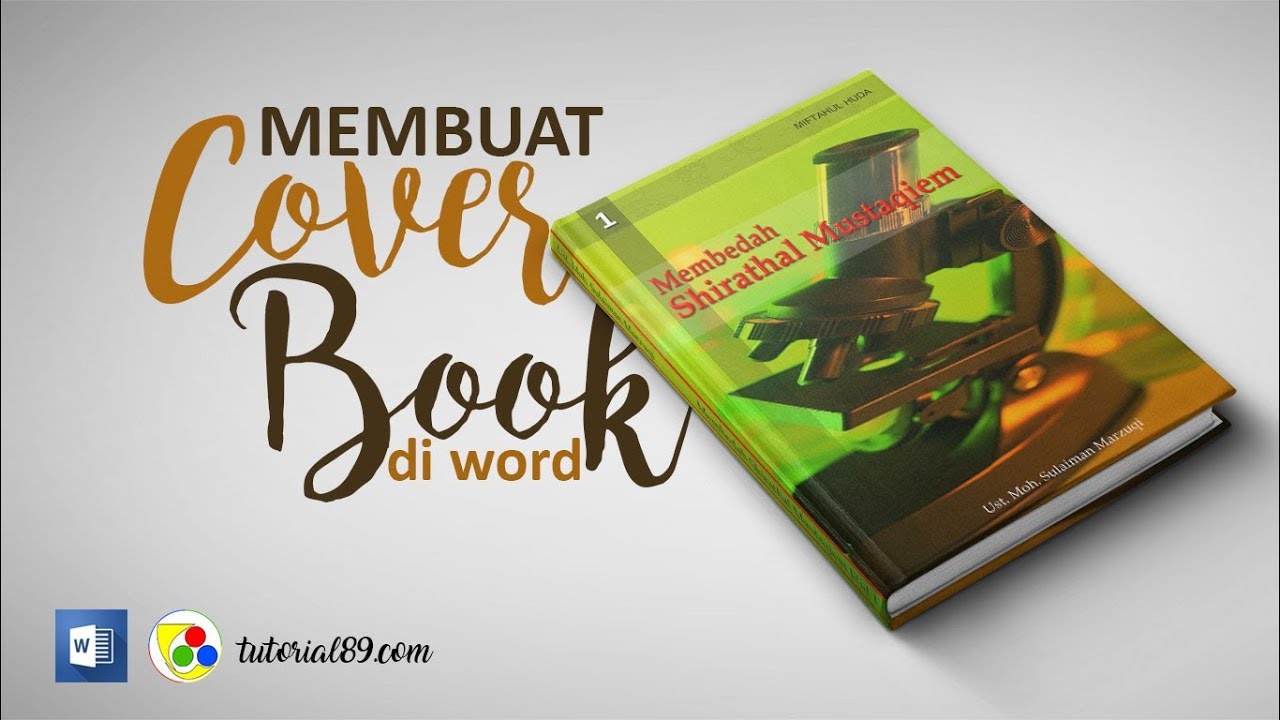 Cara Membuat Cover Buku Dengan Microsoft Word #tutorial89 - YouTube