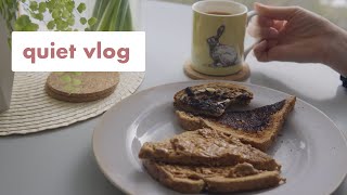 Slow living silent vlog | Living alone in London, thai basil seedlings, cooking for one