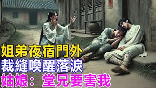 民間故事：姐弟夜宿門外，裁縫喚醒落淚，姑娘：堂兄要害我