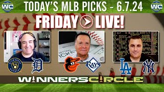 MLB Picks Today 6/7/24 | Free MLB Picks, Predictions & Sports Betting Advice LIVE