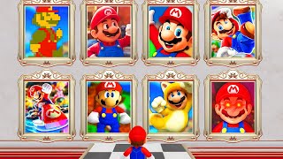 What happens when Mario enters All Mario Paintings in Super Mario Odyssey?
