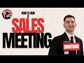 How To Run A Sales Meeting