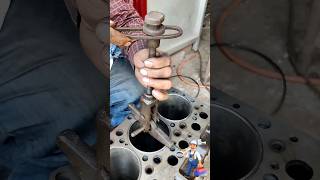 amazing technique engine sylinder head sleeve liner #shorts #engine #mechanic #short #youtubeshorts