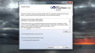 Visual Basic Tutorial 2 Installing The Visual Basic IDE