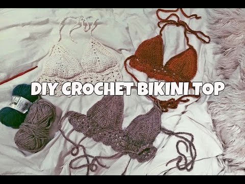 DIY CROCHET BIKINI TOP TUTORIAL DIY CROCHET BIKINI TOP TUTORIAL