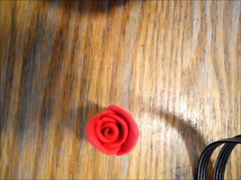 How to make a rose out of clay How to make a rose out of clay