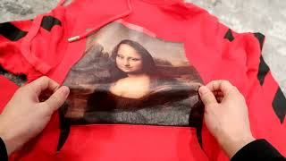 Off White Mona Lisa Hoodie Red Stock X Accident