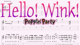 Hello! Wink! / Poppin'Party　【Guitar TAB】