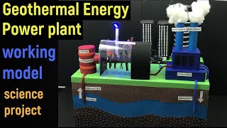 geothermal energy model - geothermal energy power plant working model -geothermal energy - diy