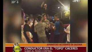 Aparatoso accidente en Sajonia: El conductor era el \