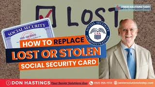 How to Replace Lost Social Security Card - What do I need to get a replacement Social Security card