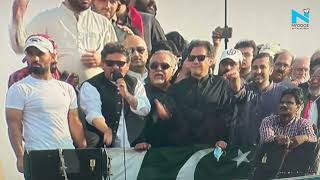 Fomer Pakistan PM Imran Khan shot during a public rally in Punjab, injured