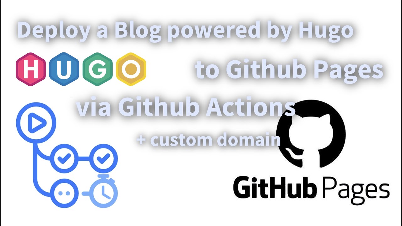 Deploy Hugo Blog To Github Pages Via Github Actions W/ A Custom Domain ...