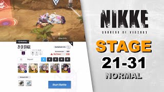 Stage 21-31 Normal Mode | Goddess of Victory: Nikke