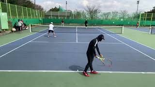 [Korea NET Club] Tennis Doubles | practice game | full ver. (score subtitles)