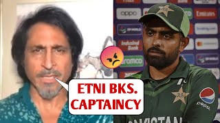 Watch Ramiz Raja Got Angry on babar azam when Pak team lost vs Afghanistan and gone out of world cup