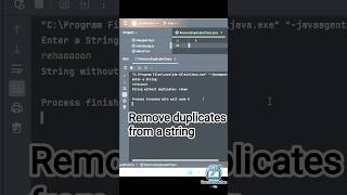 💡 Remove Duplicates from a String in Java | Easy & Fast Method#coding #learnwithrehan #java