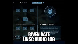 Halo Infinite Riven Gate UNSC Audio Log Outpost Intel #14 Convalescence