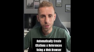 References and Citations Automatically Using Web Browser
