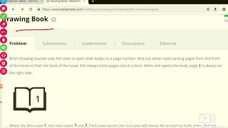 Hackerrank solution drawing book
