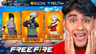 KAKASHI EN FREE FIRE?🤑😱GASTANDO MUCHOS DIAMANTES🤑 SUBIENDO A HEROICO😱Free Fire